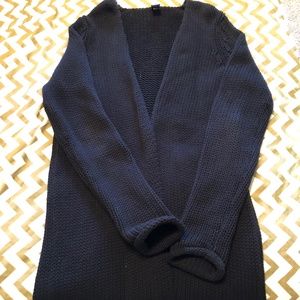 Long Knit Open Sweater